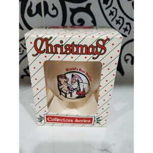 NOS NEW Christmas Tree Ornament Topperscot Vintage w/ Box World's Best Doctor
